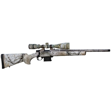 Picture of Howa M1500 Mini Action Full Size 6 ARC 5+1 20" Yote Camo Dip Threaded Barrel, Steel Receiver Drilled & Tapped, Fixed HTI Yote Synthetic Stock, Nikko Stirling GamePro 4-12x40mm HMA60804FY