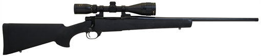 Picture of Howa M1500 Gamepro Gen2 243 Win 5+1 22" Blued Steel Barrel, Blued Steel Receiver, Black Hogue OverMolded Synthetic Stock Includes Nikko Stirling GamePro 3.5-10x44mm Scope HGP2243B