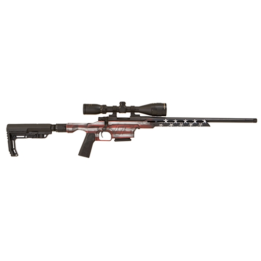 Picture of Howa M1500 Mini Excel Lite 223 Rem 20" TB 5+1 American Flag Cerakote Black Folding HTI Excl Lite Chassis Stock HMXL223USA
