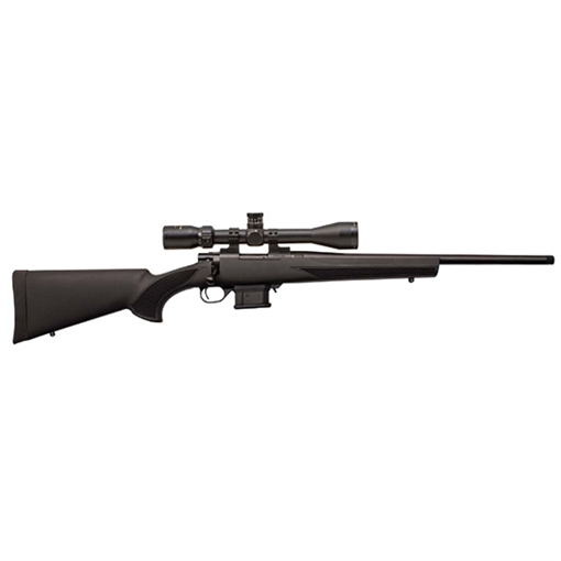 Picture of Howa M1500 Mini Action Compact 6mm ARC 5+1 20" Black Steel Barrel, Black Drilled & Tapped Steel Receiver, Black Fixed HTI Synthetic Stock, Nikko Stirling GamePro 4-12x40mm HMA60804BGP