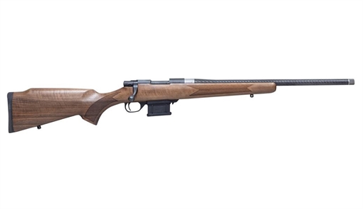 Picture of Howa M1500 Mini Action Hunter 6mm ARC 5+1 20" Black Carbon Fiber Wrapped Barrel, Black Drilled & Tapped Steel Receiver, Walnut Fixed Stock, Right Hand HWHCF6ARC