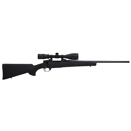 Picture of Howa M1500 Gamepro Gen2 300 PRC 3+1 24" Threaded Barrel, Blued Metal Finish, Black Fixed Hogue Pillar-Bedded Overmolded Stock, Includes GamePro 4-12x40mm Scope HGP23PRCB