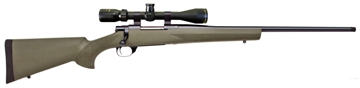 Picture of Howa M1500 Gamepro Gen2 7mm PRC 5+1 22", Blued Barrel/Rec, Green Fixed Hogue Pillar-Bedded Overmolded Stock, Includes Nikko Stirling 4-12x40mm Scope HGP27MMPRCG