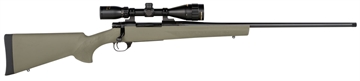 Picture of Howa M1500 Gamepro Gen2 300 Win Mag 3+1 24" Threaded Barrel, Blued Metal Finish, Green Fixed Hogue Pillar-Bedded Overmolded Stock, Includes GamePro 4-12x40mm Scope HGP2300G