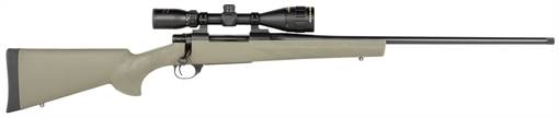 Picture of Howa M1500 Gamepro Gen2 300 PRC 3+1 24" Threaded Barrel, Blued Metal Finish, Green Fixed Hogue Pillar-Bedded Overmolded Stock, Includes GamePro 4-12x40mm Scope HGP23PRCG