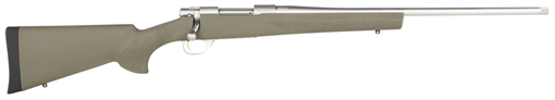 Picture of Howa M1500 Hogue Full Size 6.5 Creedmoor 5+1 22" Stainless Steel Threaded Barrel, Drilled & Tapped Stainless Steel Receiver, Hogue OverMolded OD Green Synthetic Stock, Right Hand HGR72513