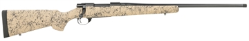 Picture of Howa M1500 HS Precision 308 Win 5+1 22" Threaded Barrel, Black Metal Finish, Tan Black Webbed Fixed HS Precision Stock HHS43164