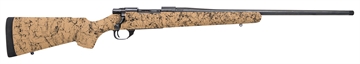 Picture of Howa M1500 HS Precision 300 Win Mag 3+1 24" Blued Threaded Barrel/Rec, Tan with Black Webbed HS Precision Stock HHS43334