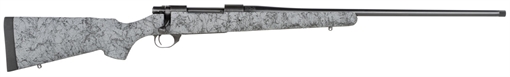Picture of Howa M1500 HS Precision 300 PRC 3+1 24" Threaded Barrel, Black Steel Receiver, Gray w/Black Webbing HS Precision Synthetic Stock HHS43531