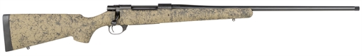 Picture of Howa M1500 HS Precision 300 PRC 3+1 24" Threaded Barrel, Black Steel Receiver, Green w/Black Webbing HS Precision Synthetic Stock HHS43533