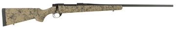 Picture of Howa M1500 HS Precision 30-06 Springfield 5+1 22" Barrel, Black Steel Receiver, Tan w/Black Webbing HS Precision Synthetic Stock HHS63202