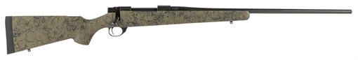 Picture of Howa M1500 HS Precision 30-06 Springfield 5+1 22" Barrel, Black Steel Receiver, Green w/Black Webbing HS Precision Synthetic Stock HHS63203