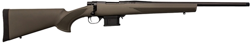 Picture of Howa M1500 Mini Action 6mm ARC 5+1 22" Black Steel Threaded Barrel, Matte Blue Steel Receiver Drilled & Tapped, Fixed HTI Green Synthetic Stock HMA6ARCSG