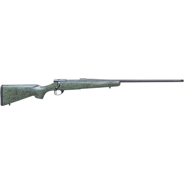 Picture of Howa M1500 Carbon Stalker Rifle 243 Win 22 in. Black / ODG w/BLK Web Threaded Brrl HCBN243GRN