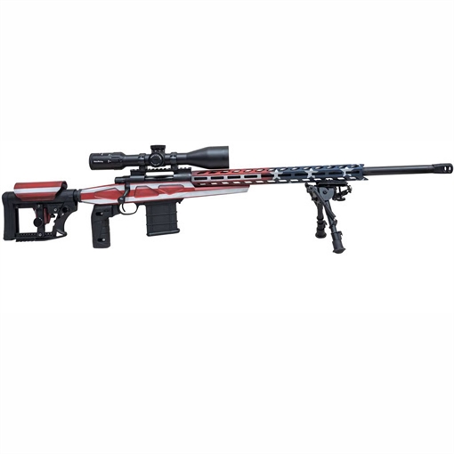 Picture of Howa M1500 Mini APC Rifle 22 ARC 20 in. Heavy Barrel Flag Package w/Scope HCRA22ARCHBUSAMDT