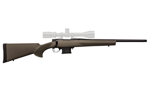 Picture of Howa USA M1500 Mini Action, Bolt Action Rifle, 223 Remington, 20" Threaded Barrel, Matte Finish, Black, Green Synthetic Furniture, 1 Magazine, 10 Rounds HMA70223