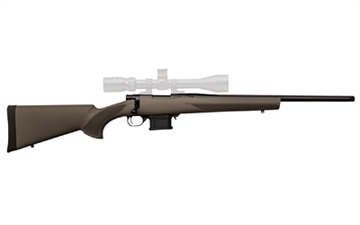 Picture of Howa USA M1500 Mini Action, Bolt Action Rifle, 223 Remington, 20" Threaded Barrel, Matte Finish, Black, Green Synthetic Furniture, 1 Magazine, 10 Rounds HMA70223