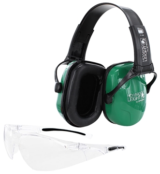 Picture of HOWARD LEIGHT ADULT SHOOTING COMBO KIT GREEN EARMUFF/GLASSES R-01761 R01761