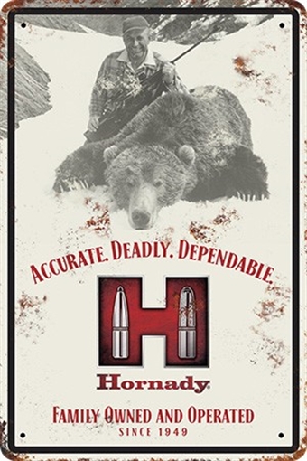 Picture of HORNADY JOYCE HORNADY TIN SIGN 99112