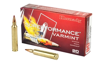 Picture of Hornady Superformance Varmint, 204 Ruger, 24 Grain, NTX, Lead Free, 20 Round Box, California Certified Nonlead Ammunition 83209