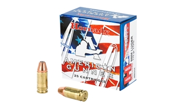 Picture of Hornady American Gunner 9mmLuger 115gr Hornady XTP Hollow Point 25 Per Box/10 Case 90244