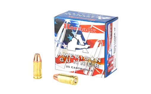 Picture of Hornady American Gunner 9mmLuger+P 124gr Hornady XTP Hollow Point 25 Per Box/10 Case 90224
