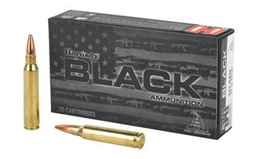 Picture of Hornady Black 223Rem 75gr Boat Tail Hollow Point 20 Per Box/10 Case 80267