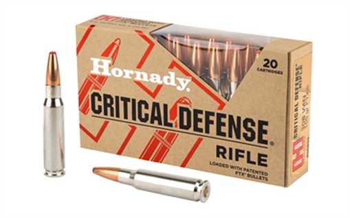 Picture of Hornady Critical Defense 308Win 155gr Flex Tip eXpanding 20 Per Box/10 Case 80920