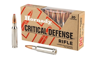 Picture of Hornady Critical Defense 308Win 155gr Flex Tip eXpanding 20 Per Box/10 Case 80920
