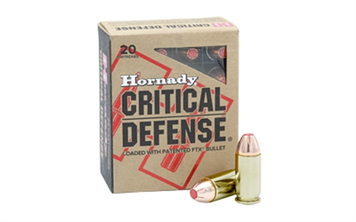 Picture of Hornady Critical Defense 45Auto+P 185gr Flex Tip eXpanding 20 Per Box/10 Case 90923