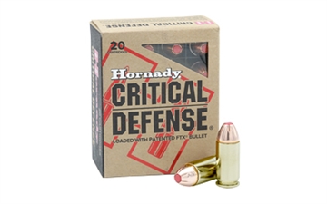 Picture of Hornady Critical Defense 45Auto+P 185gr Flex Tip eXpanding 20 Per Box/10 Case 90923