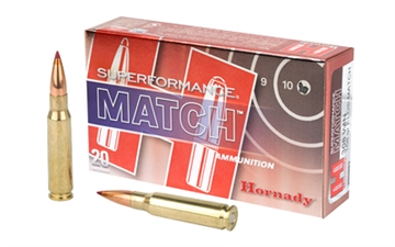 Picture of Hornady Superformance Match 308Win 168gr Extremely Low Drag Match 20 Per Box/10 Case 80963