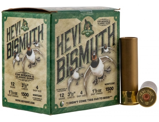 Picture of HEVI-Shot HEVI-Bismuth 12Gauge 3.50" 1 1/2oz Bismuth 4Shot 25 Per Box/10 Case HS14504