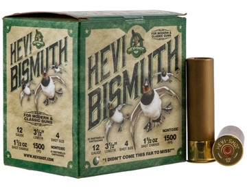 Picture of HEVI-Shot HEVI-Bismuth 12Gauge 3.50" 1 1/2oz Bismuth 4Shot 25 Per Box/10 Case HS14504