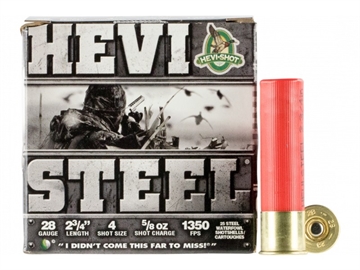 Picture of HEVI-Shot HEVI-Steel 28Gauge 2.75" 5/8oz 4Shot 25 Per Box/10 Case HS62804