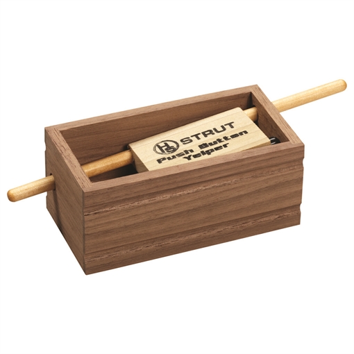 Picture of Hunters Specialties HSSTR07056 Push Button Yelper Walnut Wood HSSTR07056 HS-STR-07056