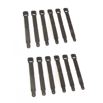 Picture of High Speed Gear MOLLE Clips Short, Black Injection Molded Fits MOLLE (12 Pack) 91SC12BK