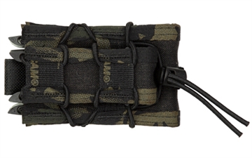 Picture of High Speed Gear Double Decker TACO, Dual Magazine Pouch, Molle, Fits (1) Rifle Magazine and (1) Pistol Magazine, Hybrid Kydex and Nylon, Multicam Black 11DD00MB