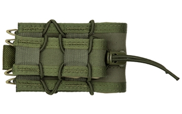 Picture of High Speed Gear Double Decker TACO, Dual Magazine Pouch, Molle, Fits (1) Rifle Magazine and (1) Pistol Magazine, Hybrid Kydex and Nylon, Olive Drab Green 11DD00OD