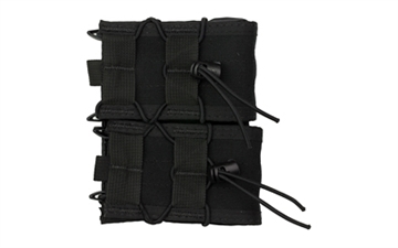 Picture of High Speed Gear Double Rifle TACO, Dual Magazine Pouch, Molle, Fits Most Rifle Magazines, Hybrid Kydex and Nylon, Black 11TA02BK
