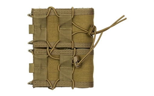 Picture of High Speed Gear Double Rifle TACO, Dual Magazine Pouch, Molle, Fits Most Rifle Magazines, Hybrid Kydex and Nylon, Coyote Brown 11TA02CB