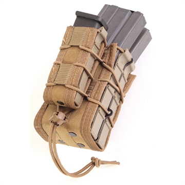 Picture of High Speed Gear X2RP TACO, Dual Rifle Magazine Pouch, Molle, Fits Most Rifle Magazines, Single Pistol Magazine Pouch, Fits Most Pistols Magazines, Hybrid Kydex and Nylon, Coyote Brown 112RP0CB