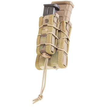 Picture of High Speed Gear Double Decker TACO, Dual Magazine Pouch, Molle, Fits (1) Rifle Magazine and (1) Pistol Magazine, Hybrid Kydex and Nylon, Multicam 11DD00MC