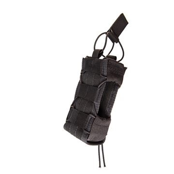 Picture of High Speed Gear TACO Multi-Access Comm Holder, Black Nylon with Bungee Pull Tongue, Fits MOLLE 11MAC0BK