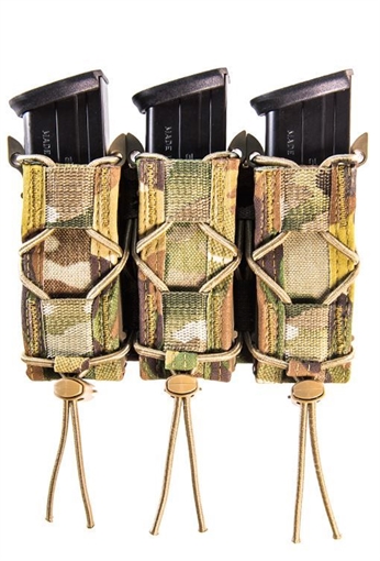 Picture of High Speed Gear Pistol TACO, Triple Magazine Pouch, MOLLE, Fits Most Pistol Magazines, Hybrid Kydex and Nylon, Multicam 11PT03MC