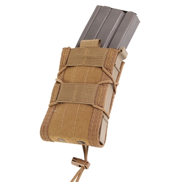 Picture of High Speed Gear Rifle TACO, Single Magazine Pouch, MOLLE, Fits Most Rifle Magazines, Hybrid Kydex and Nylon, Coyote Brown 11TA00CB