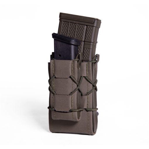 Picture of High Speed Gear TACO Gen 2 Double Decker OD Green Nylon MOLLE Compatible w/ Rifle/Pistol 24DD00OD