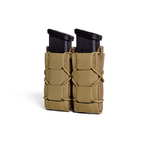 Picture of High Speed Gear TACO GEN 2, Magazine Pouch, Fits (2) Pistol Magazines, Nylon/Thermoplastic Construction, Coyote Brown 24PT02CB
