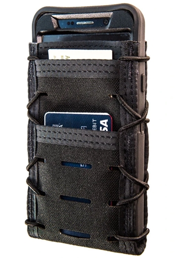 Picture of High Speed Gear ITACO Phone/Tech Pouch V2 Large Black Nylon Molle Mount 95PW01BK