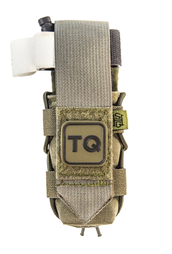Picture of High Speed Gear TACO Tourniquet Pouch, Multi-Cam Nylon with Velcro Closure, Fits MOLLE, Compatible with Most Windlass-Style Tourniquets, Includes TQ Patch 11TQ00MC